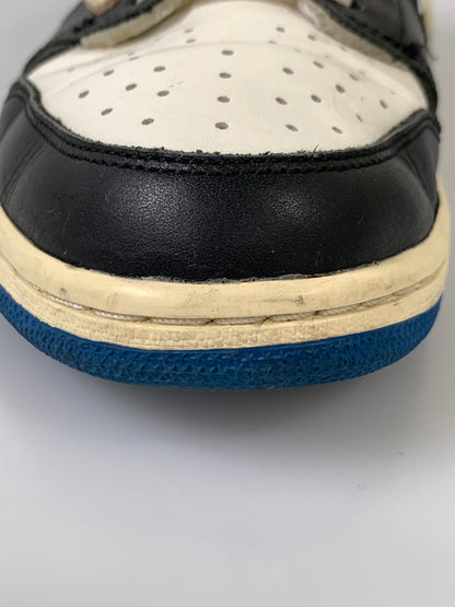 【中古品】【メンズ】 TRAVIS SCOTT × FRAGMENT DESIGN×NIKE AIR JORDAN トラヴィス スコット フラグメント デザイン ナイキ 1 LOW OG SP DM7866-140 160-260811-hu-03-min サイズ：28cm カラー：ブルー/ブラック/ホワイト 万代Net店