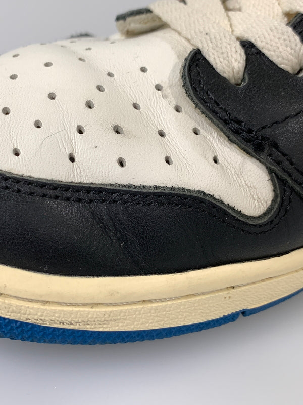 【中古品】【メンズ】 TRAVIS SCOTT × FRAGMENT DESIGN×NIKE AIR JORDAN トラヴィス スコット フラグメント デザイン ナイキ 1 LOW OG SP DM7866-140 160-260811-hu-03-min サイズ：28cm カラー：ブルー/ブラック/ホワイト 万代Net店