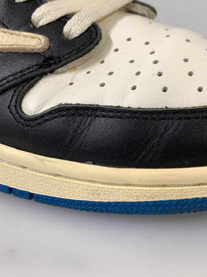 【中古品】【メンズ】 TRAVIS SCOTT × FRAGMENT DESIGN×NIKE AIR JORDAN トラヴィス スコット フラグメント デザイン ナイキ 1 LOW OG SP DM7866-140 160-260811-hu-03-min サイズ：28cm カラー：ブルー/ブラック/ホワイト 万代Net店