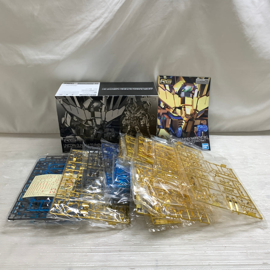 【現状渡し品】 RG ユニコーンガンダム3号機 フェネクス（ナラティブVer.） プラモデル ガンダム バンダイナムコ 058-260924-em-01-min 万代Net店