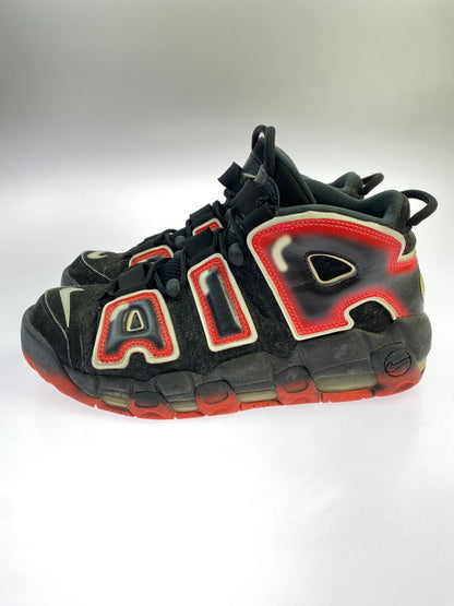 【中古品】【メンズ】 NIKE ナイキ AIR MORE UP TEMPO CJ6129-001 エアー モアアップテンポ スニーカー 靴 160-260819-jt-04-min サイズ：US 9 27.0cm カラー：ブラック/レッド 万代Net店