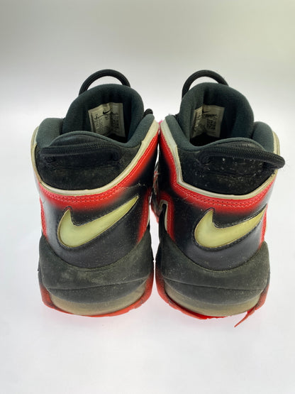 【中古品】【メンズ】 NIKE ナイキ AIR MORE UP TEMPO CJ6129-001 エアー モアアップテンポ スニーカー 靴 160-260819-jt-04-min サイズ：US 9 27.0cm カラー：ブラック/レッド 万代Net店
