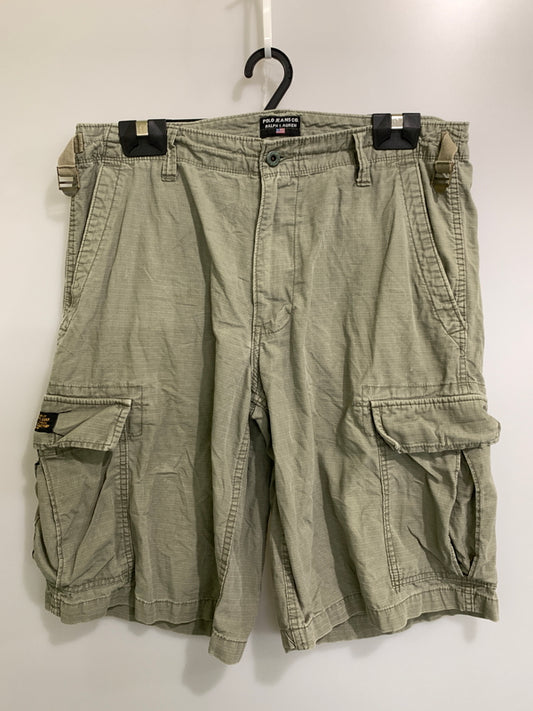 【中古品】【メンズ】 POLO JEANS ポロジーンズ CARGO SHORTS カーゴ ショーツ ボトムス 157-260813-zi-29-min サイズ：34 カラー：オリーブ系 万代Net店