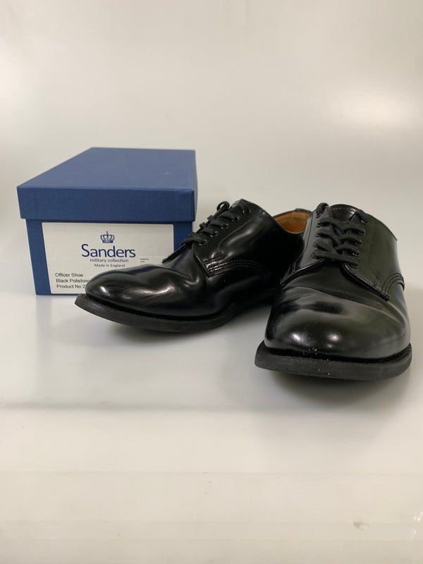 【中古品】【メンズ】 SANDERS サンダース MILITARY OFFICER SHOE ミリタリー オフィサー シューズ 2246B 靴 レザーシューズ 革靴 164-260811-hu-06-min サイズ：7 カラー：BLACK 万代Net店