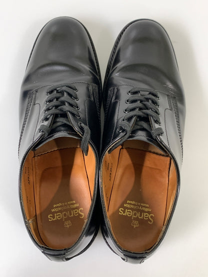 【中古品】【メンズ】 SANDERS サンダース MILITARY OFFICER SHOE ミリタリー オフィサー シューズ 2246B 靴 レザーシューズ 革靴 164-260811-hu-06-min サイズ：7 カラー：BLACK 万代Net店