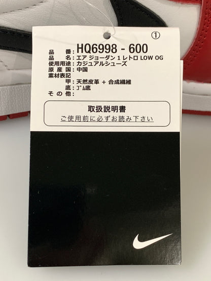 【中古品】【メンズ】 NIKE ナイキ AIR JORDAN 1 RETRO LOW OG HQ6998-600 エアジョーダン レトロ ロー OG 靴 スニーカー シューズ 160-260811-hu-05-min サイズ：27.5cm カラー：VARSITY RED/BLACK-SUMMIT WHITE 万代Net店