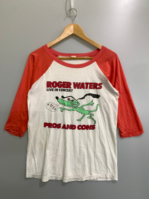 【現状渡し品】【メンズ】 ROGER WATERS ロジャー・ウォーターズ 1985 RAGRAN TEE ラグラン Tシャツ トップス 146-260813-zi-01-min サイズ：不明 カラー：ホワイト/サーモンピンク系 万代Net店