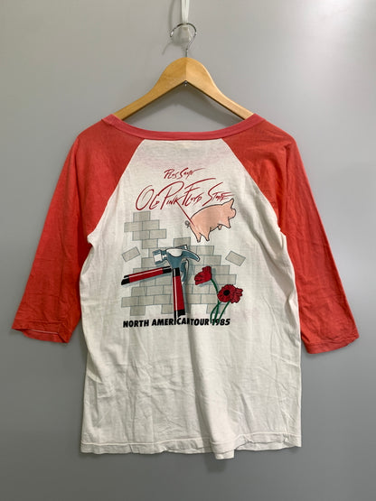 【現状渡し品】【メンズ】 ROGER WATERS ロジャー・ウォーターズ 1985 RAGRAN TEE ラグラン Tシャツ トップス 146-260813-zi-01-min サイズ：不明 カラー：ホワイト/サーモンピンク系 万代Net店