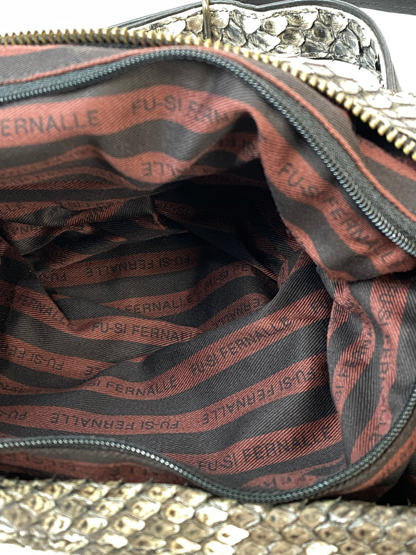 【中古品】【レディース】 FU-SI FERNALLE フーシフェルナーレ SHOULDER BAG ショルダーバッグ カバン 188-260821-yn-34-min カラー：ブラウン 万代Net店