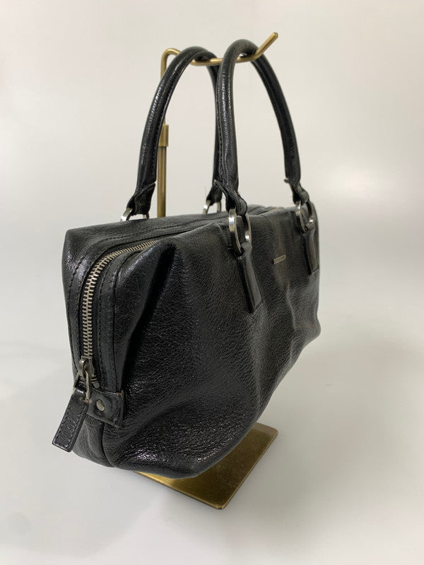 【現状渡し品】【メンズ/レディース】 GUCCI グッチ レザー ボストンバッグ 113009・2684 ハンドバッグ 革鞄 カバン 180-260817-em-04-min カラー：ブラック 万代Net店