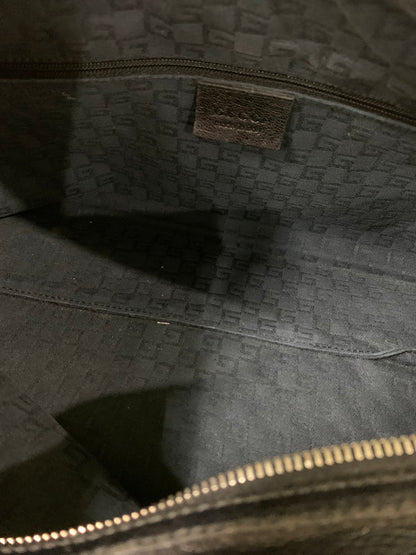 【現状渡し品】【メンズ/レディース】 GUCCI グッチ レザー ボストンバッグ 113009・2684 ハンドバッグ 革鞄 カバン 180-260817-em-04-min カラー：ブラック 万代Net店