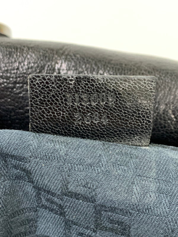 【現状渡し品】【メンズ/レディース】 GUCCI グッチ レザー ボストンバッグ 113009・2684 ハンドバッグ 革鞄 カバン 180-260817-em-04-min カラー：ブラック 万代Net店