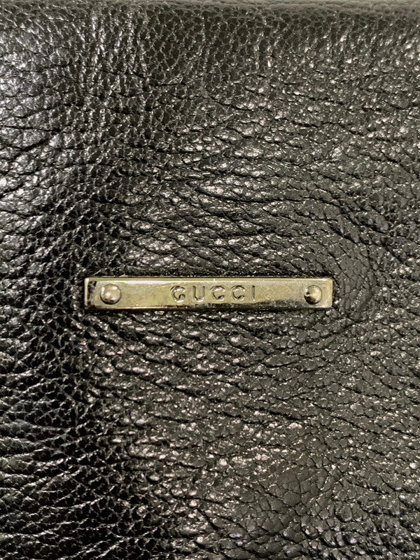 【現状渡し品】【メンズ/レディース】 GUCCI グッチ レザー ボストンバッグ 113009・2684 ハンドバッグ 革鞄 カバン 180-260817-em-04-min カラー：ブラック 万代Net店