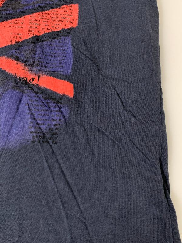 【中古品】【メンズ】 JOHN GALLIANO ジョン・ガリアーノ PRINT TEE プリント Tシャツ トップス 141-260813-zi-02-min サイズ：M カラー：ネイビー 万代Net店