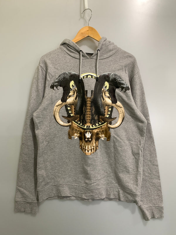 【中古品】【メンズ】 MARCELO BURLON マルセロ バーロン PRINT HOODIE プリント フーディ 142-260813-zi-22-min サイズ：M カラー：グレー 万代Net店
