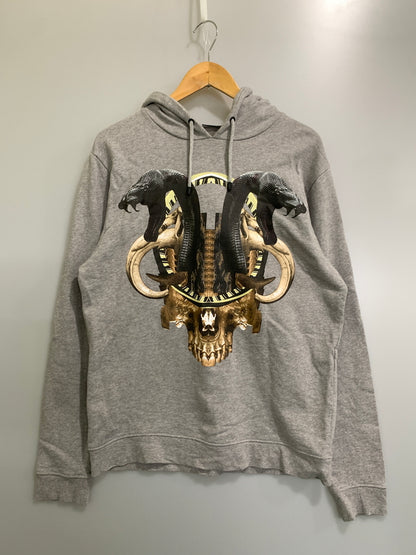 【中古品】【メンズ】 MARCELO BURLON マルセロ バーロン PRINT HOODIE プリント フーディ 142-260813-zi-22-min サイズ：M カラー：グレー 万代Net店