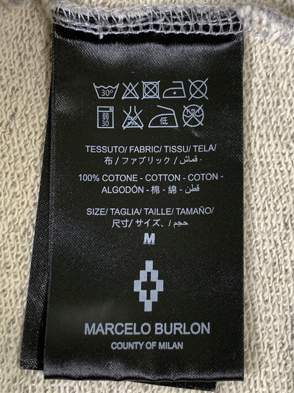 【中古品】【メンズ】 MARCELO BURLON マルセロ バーロン PRINT HOODIE プリント フーディ 142-260813-zi-22-min サイズ：M カラー：グレー 万代Net店