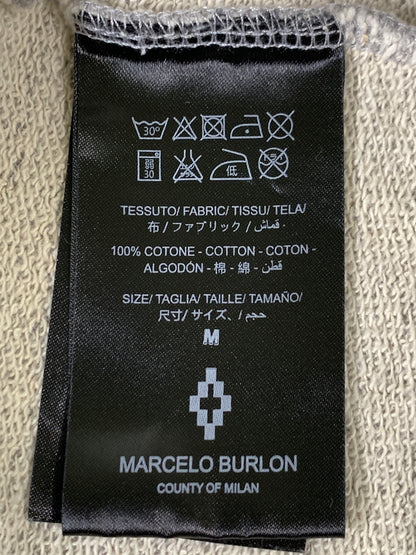 【中古品】【メンズ】 MARCELO BURLON マルセロ バーロン PRINT HOODIE プリント フーディ 142-260813-zi-22-min サイズ：M カラー：グレー 万代Net店