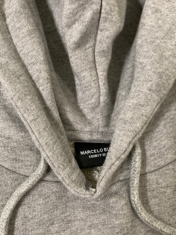 【中古品】【メンズ】 MARCELO BURLON マルセロ バーロン PRINT HOODIE プリント フーディ 142-260813-zi-22-min サイズ：M カラー：グレー 万代Net店