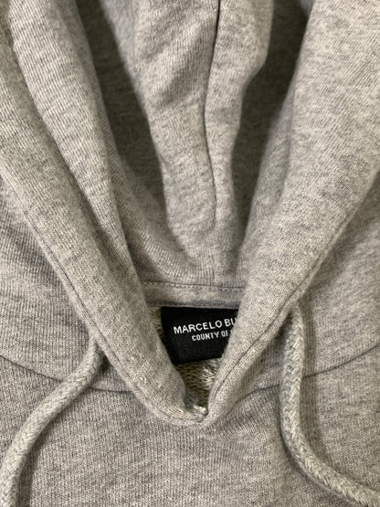 【中古品】【メンズ】 MARCELO BURLON マルセロ バーロン PRINT HOODIE プリント フーディ 142-260813-zi-22-min サイズ：M カラー：グレー 万代Net店