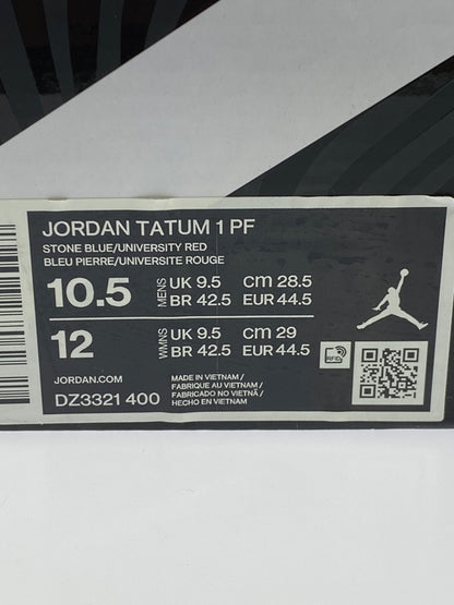 【中古品】【メンズ】 NIKE ナイキ JORDAN TATUM 1 PF DZ3321-400 ジョーダン テイタム 1 スニーカー 靴 160-260819-jt-05-min サイズ：US 10.5 28.5cm カラー：STONE BLUE UNIVERSITY REd 万代Net店