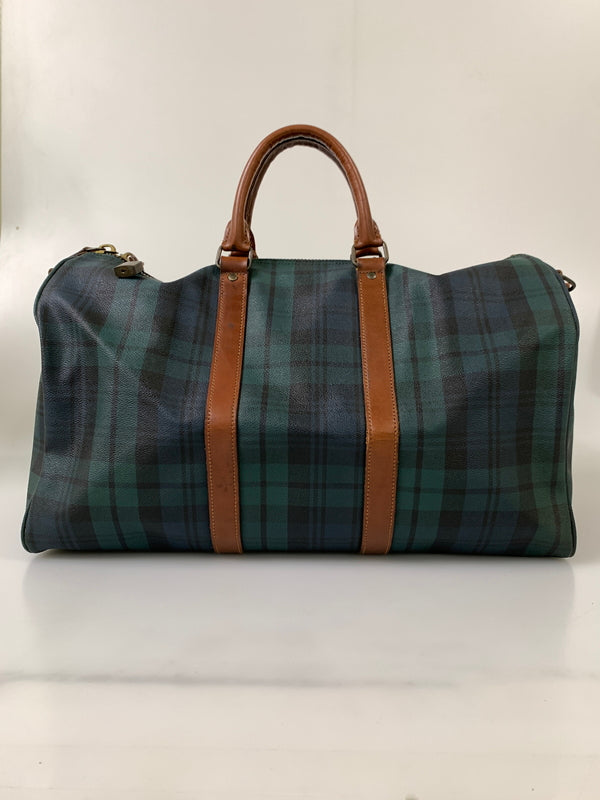 【中古品】【メンズ】 POLO RALPH LAUREN ポロ ラルフローレン ボストンバッグ 鞄 カバン 188-260811-hu-08-min カラー：グリーン系（チェック） 万代Net店
