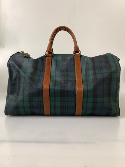 【中古品】【メンズ】 POLO RALPH LAUREN ポロ ラルフローレン ボストンバッグ 鞄 カバン 188-260811-hu-08-min カラー：グリーン系（チェック） 万代Net店