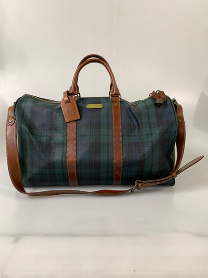 【中古品】【メンズ】 POLO RALPH LAUREN ポロ ラルフローレン ボストンバッグ 鞄 カバン 188-260811-hu-08-min カラー：グリーン系（チェック） 万代Net店