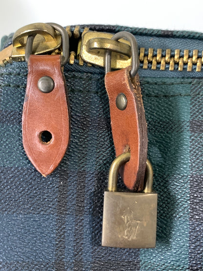 【中古品】【メンズ】 POLO RALPH LAUREN ポロ ラルフローレン ボストンバッグ 鞄 カバン 188-260811-hu-08-min カラー：グリーン系（チェック） 万代Net店