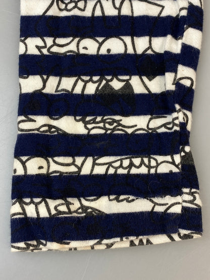 【中古品】【メンズ】 PLAY COMME DES GARCONS×THE SIMPSONS コムデギャルソン ザ・シンプソンズ BORDER L S TEE ボーダー ロングスリーブT 長袖Tシャツ 長袖TEE 140-260815-ta-27-min サイズ：S カラー：マルチカラー 万代Net店