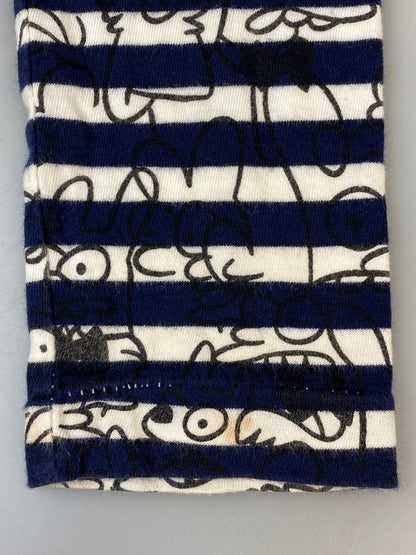 【中古品】【メンズ】 PLAY COMME DES GARCONS×THE SIMPSONS コムデギャルソン ザ・シンプソンズ BORDER L S TEE ボーダー ロングスリーブT 長袖Tシャツ 長袖TEE 140-260815-ta-27-min サイズ：S カラー：マルチカラー 万代Net店