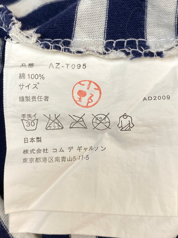 【中古品】【メンズ】 PLAY COMME DES GARCONS×THE SIMPSONS コムデギャルソン ザ・シンプソンズ BORDER L S TEE ボーダー ロングスリーブT 長袖Tシャツ 長袖TEE 140-260815-ta-27-min サイズ：S カラー：マルチカラー 万代Net店
