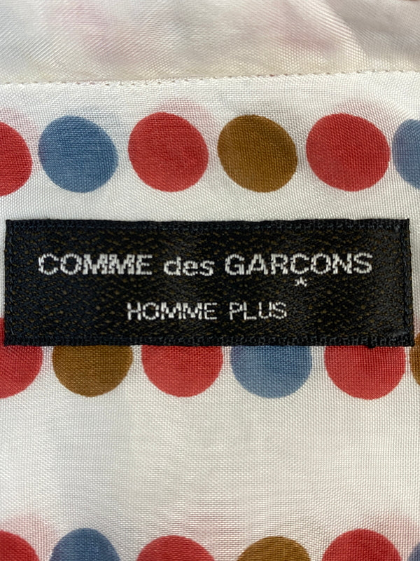 【現状渡し品】【メンズ】 COMME DES GARCONS HOMME PLUS コムデギャルソンオムプリュス PC-B053 ドット柄 L S SHIRT シャツ トップス 140-260813-zi-32-min サイズ：不明 カラー：マルチカラー 万代Net店