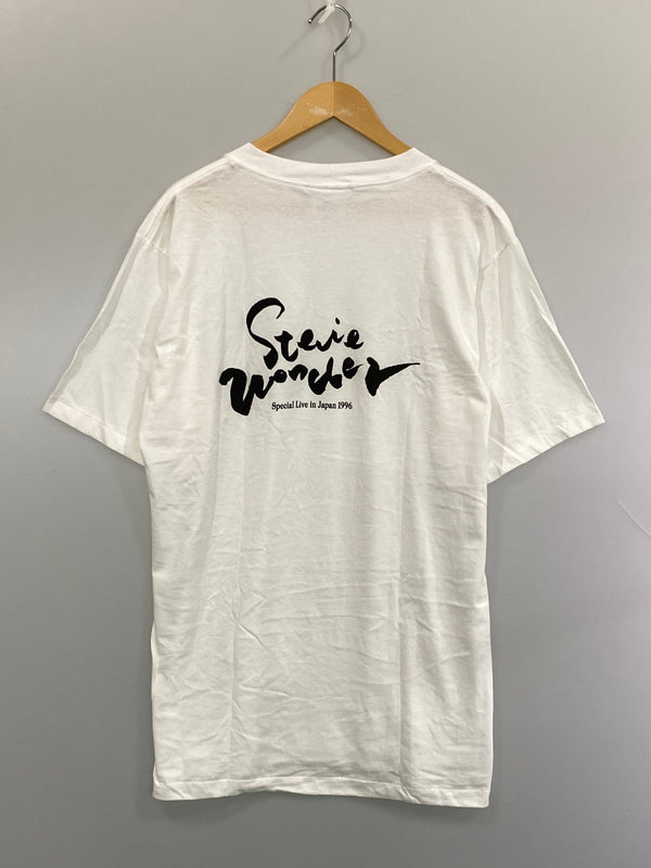 【中古品】【メンズ】 STEVIE WONDER スティーヴィー・ワンダー 1996 JAPAN LIVE TOUR TEE ライブツアー 半袖Tシャツ ショートスリーブ 146-260815-ta-24-min サイズ：L カラー：ホワイト 万代Net店