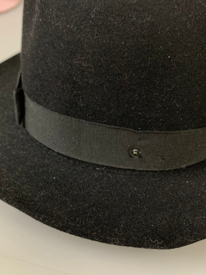 【中古品】【メンズ】 BORSALINO ボルサリーノ フェルトハット 帽子 フェルト素材 イタリア製 185-260817-em-18-min カラー：ブラック 万代Net店