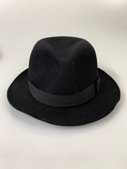 【中古品】【メンズ】 BORSALINO ボルサリーノ フェルトハット 帽子 フェルト素材 イタリア製 185-260817-em-18-min カラー：ブラック 万代Net店