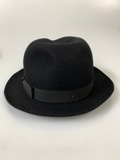 【中古品】【メンズ】 BORSALINO ボルサリーノ フェルトハット 帽子 フェルト素材 イタリア製 185-260817-em-18-min カラー：ブラック 万代Net店