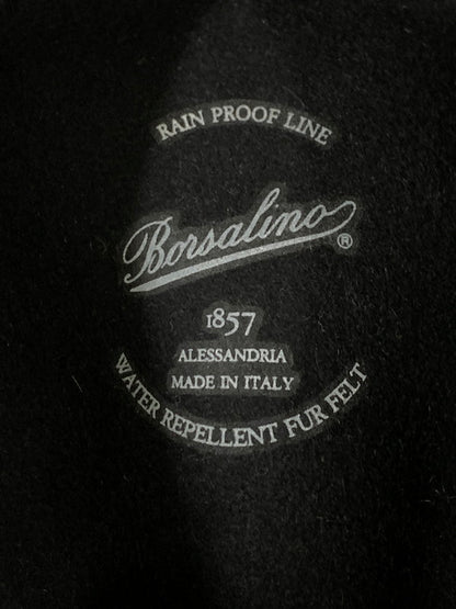 【中古品】【メンズ】 BORSALINO ボルサリーノ フェルトハット 帽子 フェルト素材 イタリア製 185-260817-em-18-min カラー：ブラック 万代Net店