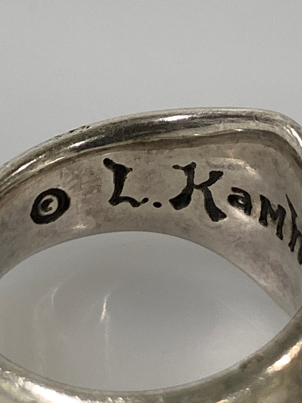 【中古品】【メンズ】 LEONARD KAMHOUT レナードカムホート シルクリング 指輪 アクセサリー 192-260811-hu-14-min カラー：シルバー 万代Net店