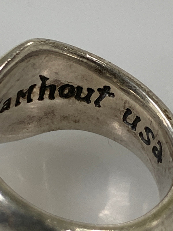 【中古品】【メンズ】 LEONARD KAMHOUT レナードカムホート シルクリング 指輪 アクセサリー 192-260811-hu-14-min カラー：シルバー 万代Net店