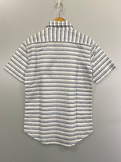 【現状渡し品】【メンズ】 ANDFAMILYS アンドファミリーズ SHSー1605449 TUCK STICH SUMMER SS SHIRTS タック ステッチ サマー ショートスリーブ シャツ 140-260813-zi-42-min サイズ：S カラー：ホワイト/ラストブルー 万代Net店