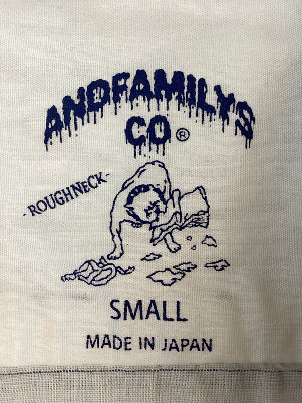 【現状渡し品】【メンズ】 ANDFAMILYS アンドファミリーズ SHSー1605449 TUCK STICH SUMMER SS SHIRTS タック ステッチ サマー ショートスリーブ シャツ 140-260813-zi-42-min サイズ：S カラー：ホワイト/ラストブルー 万代Net店