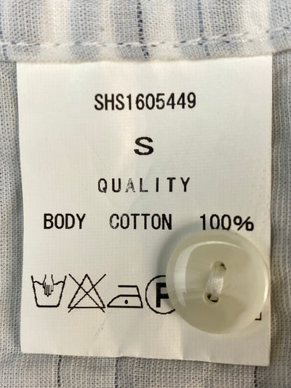 【現状渡し品】【メンズ】 ANDFAMILYS アンドファミリーズ SHSー1605449 TUCK STICH SUMMER SS SHIRTS タック ステッチ サマー ショートスリーブ シャツ 140-260813-zi-42-min サイズ：S カラー：ホワイト/ラストブルー 万代Net店