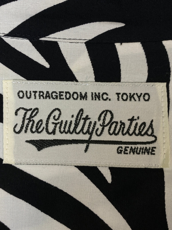 【中古品】【メンズ】 WACKO MARIA ワコマリア LEAF HAWAIIAN SHIRT ハワイアンシャツ トップス 142-260813-zi-39-min サイズ：M カラー：ブラック/ホワイト 万代Net店