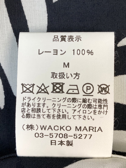 【中古品】【メンズ】 WACKO MARIA ワコマリア LEAF HAWAIIAN SHIRT ハワイアンシャツ トップス 142-260813-zi-39-min サイズ：M カラー：ブラック/ホワイト 万代Net店