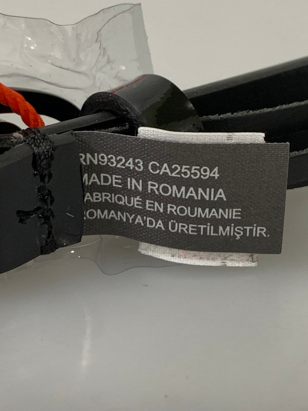 【中古品】【レディース】 DIESEL ディーゼル B-PLAY BELT ビー プレイ ベルト レディース アクセサリー カウレザー 細身 205-260817-em-07-min サイズ：80/32 カラー：ブラック 万代Net店