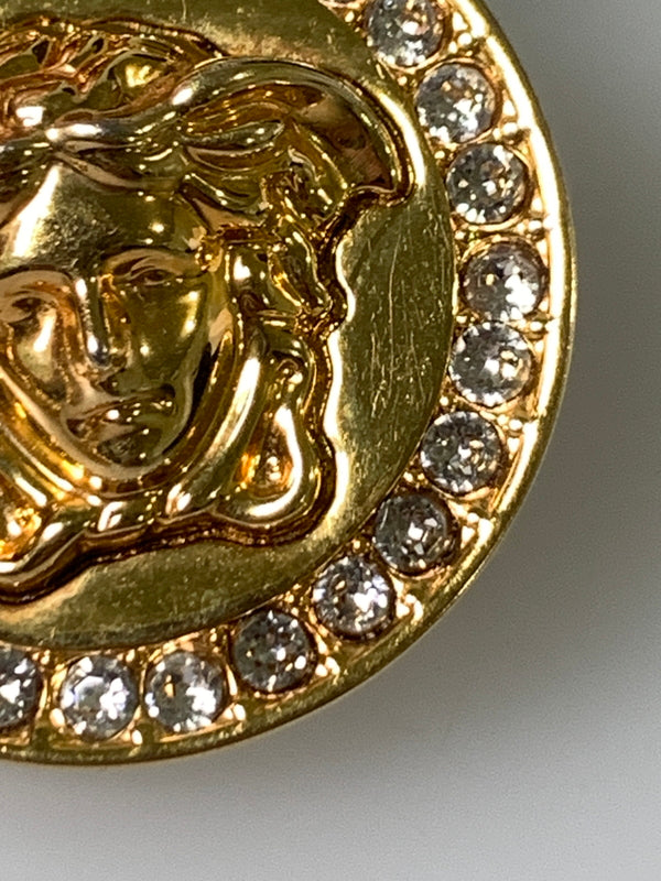 【中古品】【メンズ/レディース】 VERSACE ヴェルサーチ ラ メドゥーサ グレカ ネックレス アクセサリー 192-260811-hu-12-min カラー：ゴールド 万代Net店