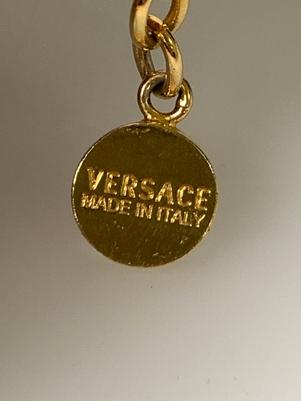 【中古品】【メンズ/レディース】 VERSACE ヴェルサーチ ラ メドゥーサ グレカ ネックレス アクセサリー 192-260811-hu-12-min カラー：ゴールド 万代Net店