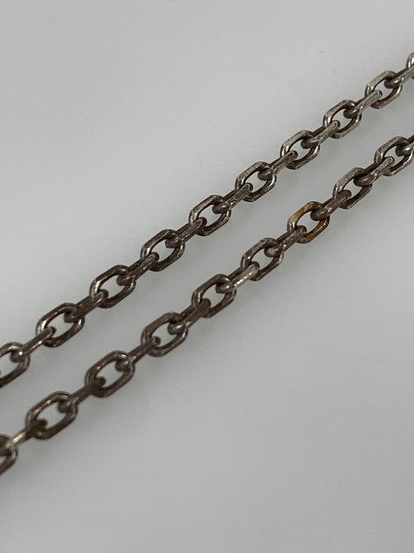 【中古品】【メンズ/レディース】 USED ユーズド SILVER NECKLACE シルバー ネックレス アクセサリー フェザーモチーフ 翼 シルバー925 銀 192-260817-em-13-min カラー：シルバー 万代Net店