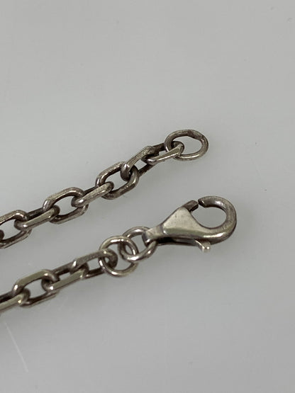 【中古品】【メンズ/レディース】 USED ユーズド SILVER NECKLACE シルバー ネックレス アクセサリー フェザーモチーフ 翼 シルバー925 銀 192-260817-em-13-min カラー：シルバー 万代Net店